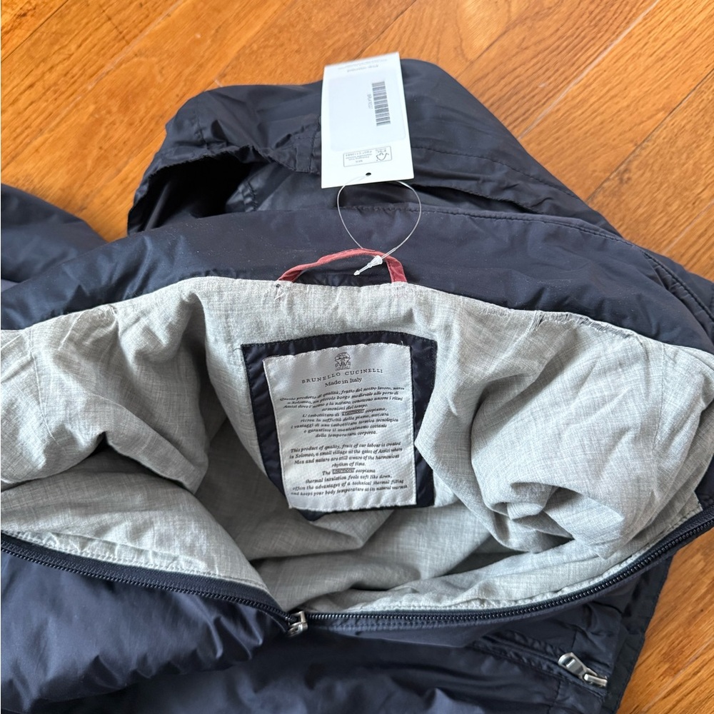 Authentic Brunello Cucinelli hooded technical jacket made in Italy. - Picture 11 of 14
